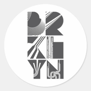 Brooklyn Lines Classic Round Sticker