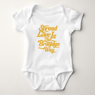 Brooklyn Love Yellow Baby Bodysuit