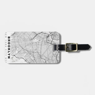 Brooklyn Map Luggage Tag