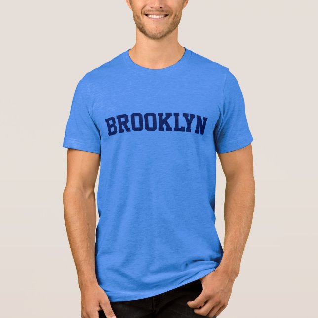BROOKLYN MEN'S SHIRT - BLUE (Front)