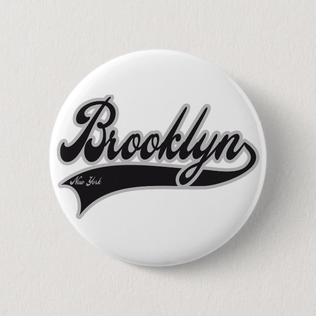 Brooklyn New York 2 Inch Round Button (Front)