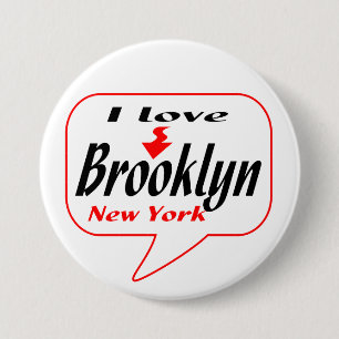 Brooklyn New York 3 Inch Round Button