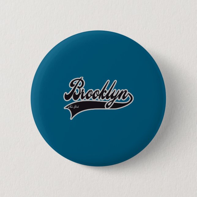 Brooklyn New York Baby  2 Inch Round Button (Front)