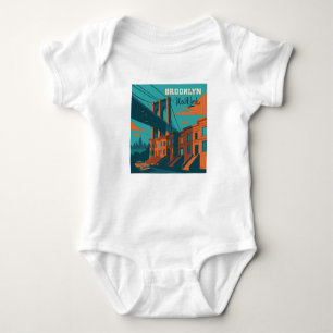 Brooklyn New York Baby Bodysuit