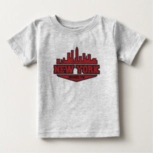 Brooklyn New York Block Style Script Baby T-Shirt