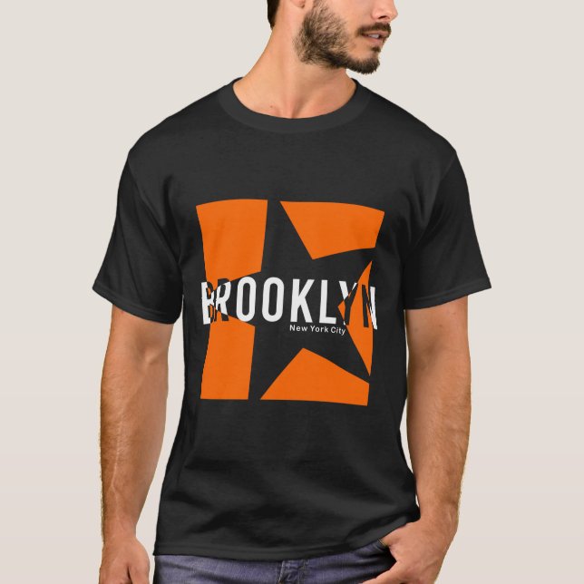 Brooklyn New York City Star T-Shirt (Front)