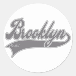 Brooklyn New York Classic Round Sticker