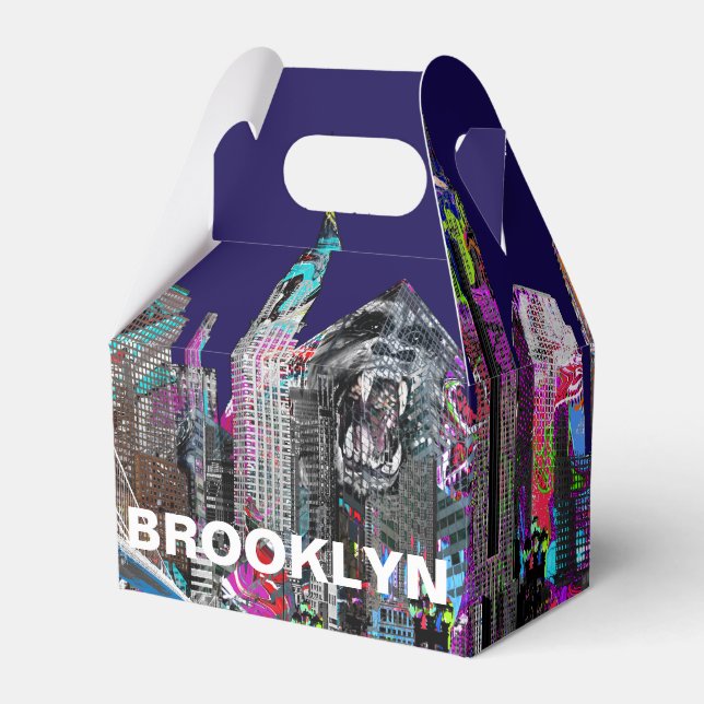 Brooklyn, New York in graffiti Favor Box (Front Side)