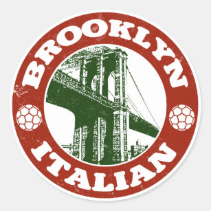 Brooklyn New York Italians Classic Round Sticker