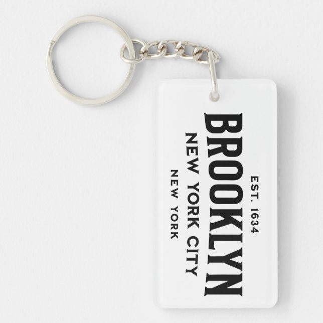 Brooklyn New York Keychain (Front)