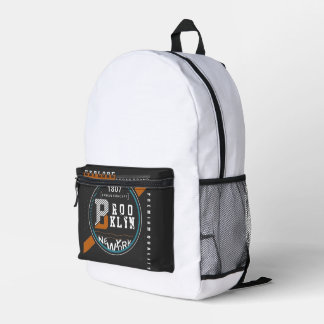 Brooklyn new york printed backpack