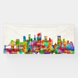 Brooklyn New York Skyline Banner
