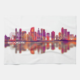 Brooklyn New York Skyline Kitchen Towel