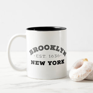 Brooklyn New York Two-Tone Coffee Mug