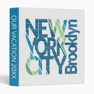 Brooklyn New York Typography Binder