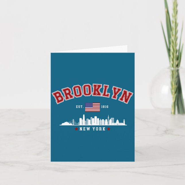 Brooklyn Ney York Est 1816  Card (Front)