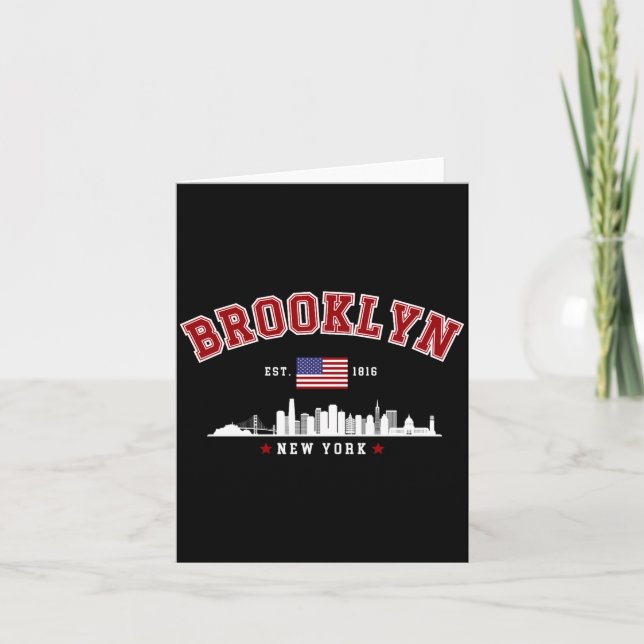 Brooklyn Ney York Est 1816  Card (Front)