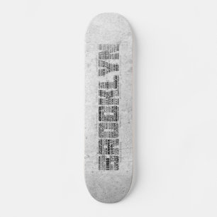 Brooklyn NY New York Word Art Skateboard