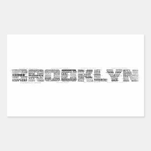 Brooklyn NY Typography Design Sticker