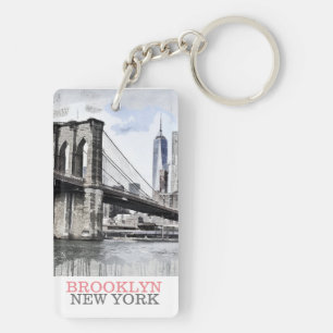 Brooklyn NYC New York Keychain