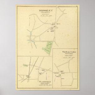 Brooklyn, Plainfield, Windham Centre Poster