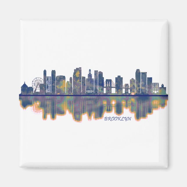 Brooklyn Skyline Magnet (Front)