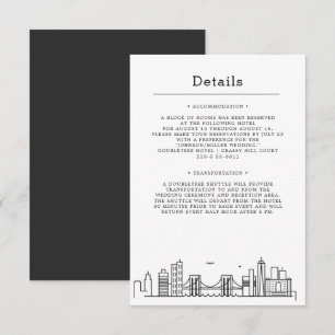 Brooklyn Wedding   Guest Details Information Enclosure Card