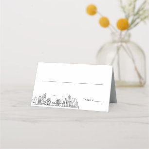Brooklyn Wedding Place Table Name Cards