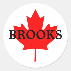 BROOKS CLASSIC ROUND STICKER