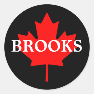 BROOKS CLASSIC ROUND STICKER