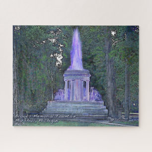 Brooks Memorial Fountain, Marshall Jigsaw Puzzle