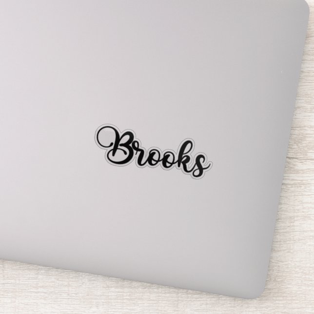 Brooks Name - Handwritten Calligraphy (Detail)