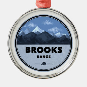 Brooks Range Alaska Camping Metal Ornament