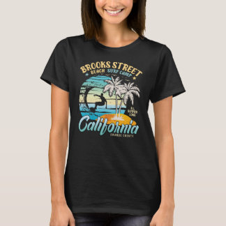 Brooks Street Beach Surf Camp Surfing California T-Shirt