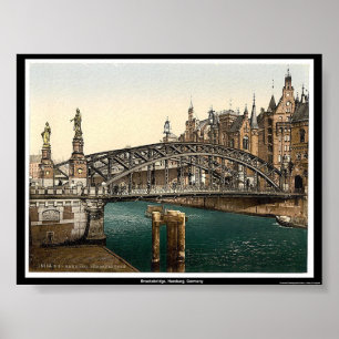 Brooksbridge, Hamburg, Germany Poster