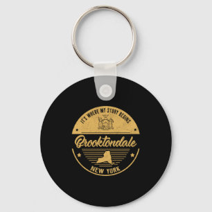 Brooktondale New York Its Where My Story Begins _2 Keychain