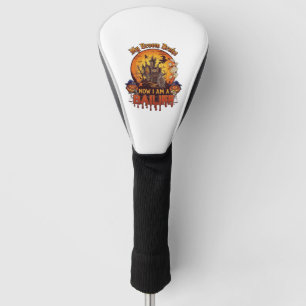 Broom Broke Bailiff Halloween Ghost Court Pumpkins Golf Head Cover