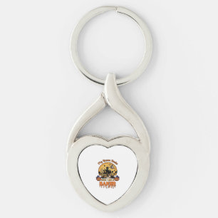 Broom Broke Baker Halloween Witch Chef Pumpkin_1 Keychain