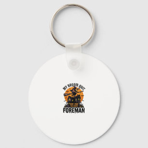 Broom Broke Foreman Witch Crew Halloween Design_1 Keychain