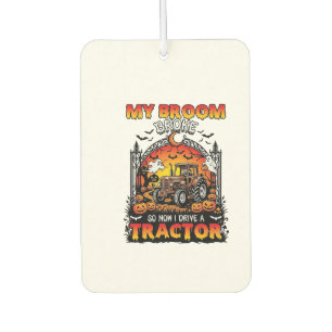 Broom Broke Tractor Halloween Witch Ghosts_1 Air Freshener