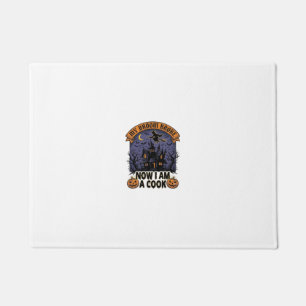 Broom Broke Witch Halloween Cook Pun_1 Doormat