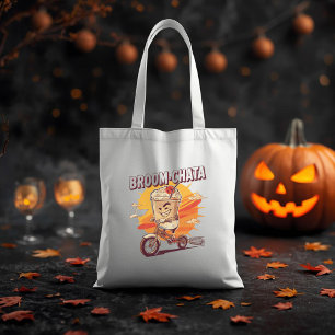 Broom-chata Funny Halloween Cocktail Pun  Tote Bag