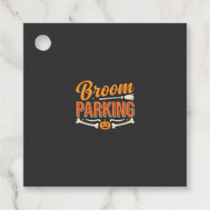 Broom Parking Halloween Vector Design_1 Favour Tags