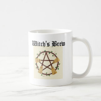 Broom pentagram Witch's Brew Coffee Mug