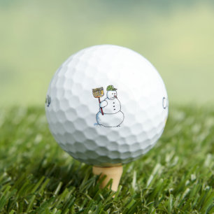Broom Snowman Callaway Warbird golf balls 12 pk