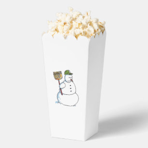 Broom Snowman popcorn boxes