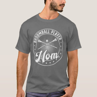 Broomball Sport Broomball Player Mom retro T-Shirt