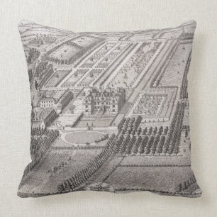 Broome, the seat of Sir Basil Dixwell, from 'Thirt Throw Pillow