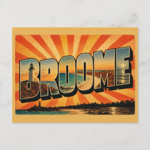 Broome WA Australia Red Dirt Coast Art Postcard