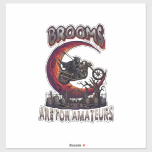 Brooms Amateurs Grim Reaper Motorcycle Halloween R